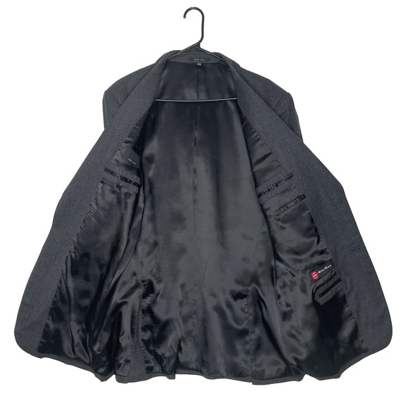 Zara Mens Jacket 42 Gray Wool Cashmere Old Money Business Quiet Luxury - Picture 3 of 9